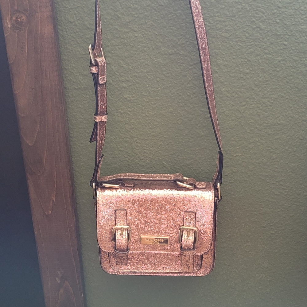 Katespade bag glitter pink